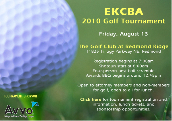 Click here to register for the 2010 EKCBA Golf Tournament on August 13th!